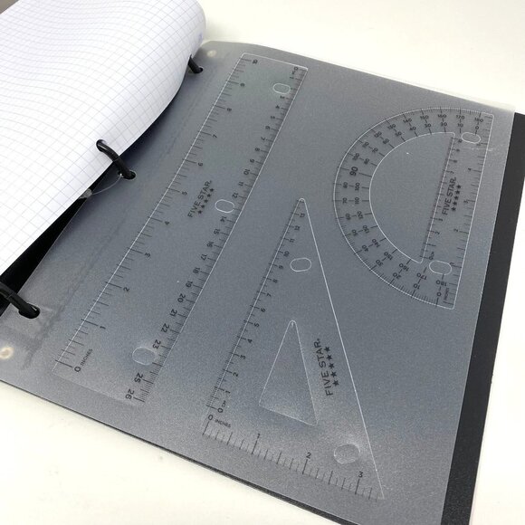 Five Star Flex Refillable Graph Ruled Notebook Math Tools 1" Notebinder Quad - Picture 7 of 7